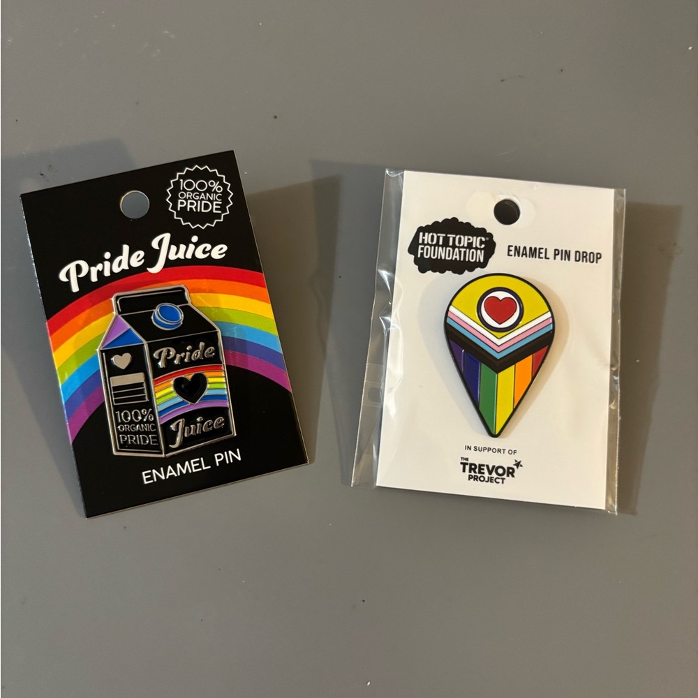 Hot Topic Pride Pin Bundle (2 exclusive NWT pins)